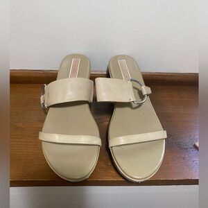 Liz Claiborne Tan Slide Sandals